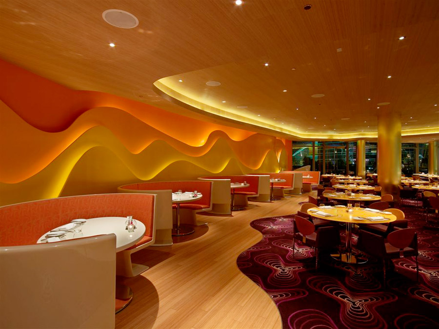 Необычный дизайн интерьера ресторана