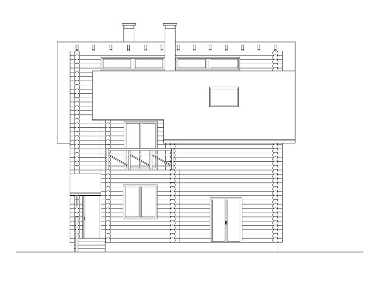 Архитектурный проект дома 231 кв.м: эскизы фасадов