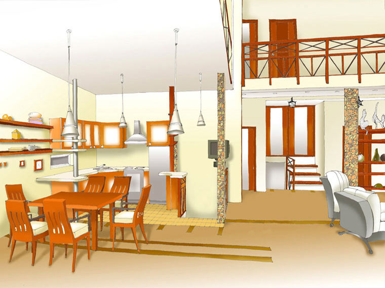 Архитектурный проект дома 150 кв.м: эскизы внутренней планировки