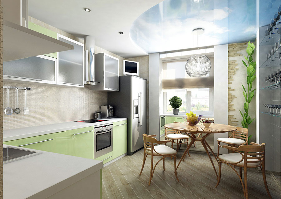 Дизайн интерьера кухни с балконом (фото, примеры работ, рекомендации) - Арт Проект г. Москва