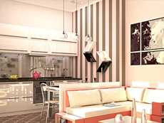 Дизайн-проект интерьера двухкомнатной квартиры 48 кв.м
