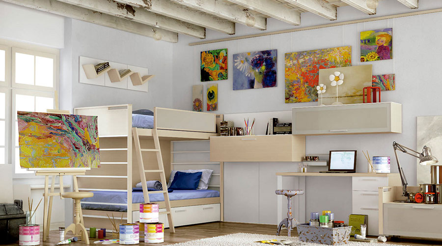 Когда детская - это спальня, рабочая комната и творческая мастерская