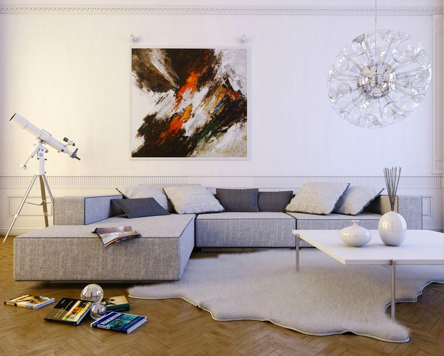 Дизайн интерьера трехкомнатной квартиры: оформляем гостиную