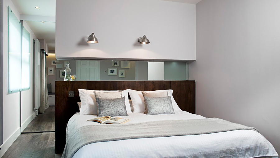 Дизайн интерьера спальни - прячем кровать от посторонних глаз
