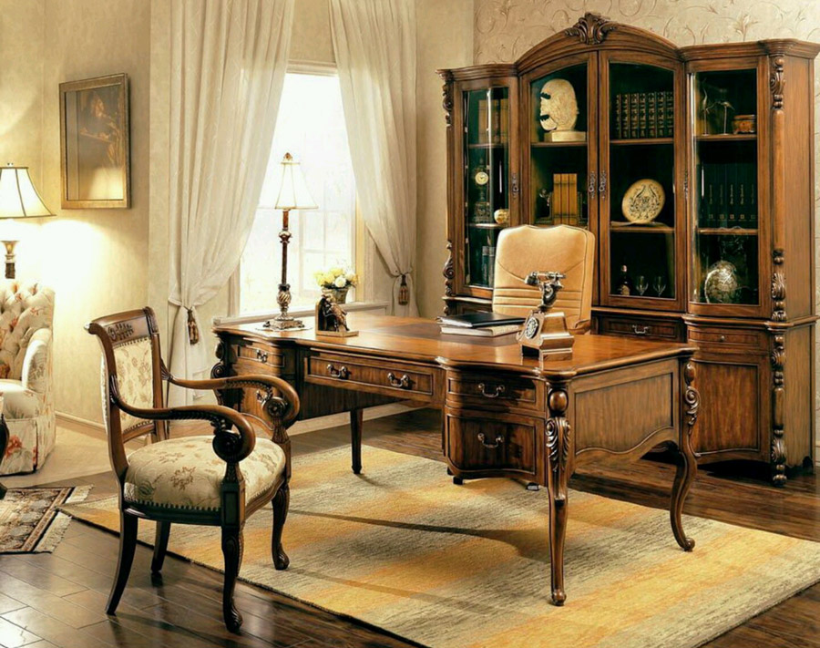 Дизайн интерьера кабинета в классическом стиле