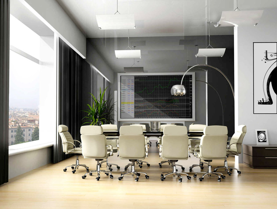 Дизайн интерьера офиса: комната для совещаний