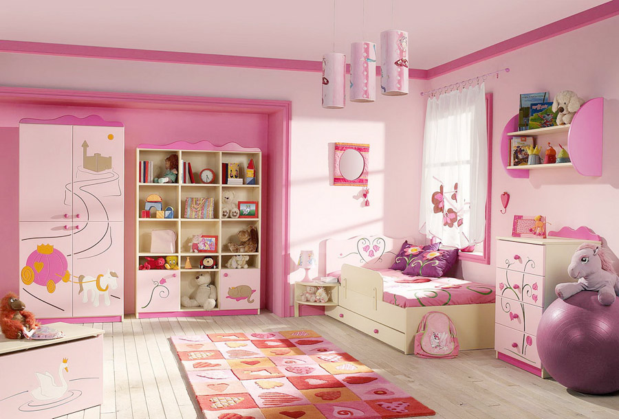 Дизайн интерьера комнаты для девочки: аксессуары