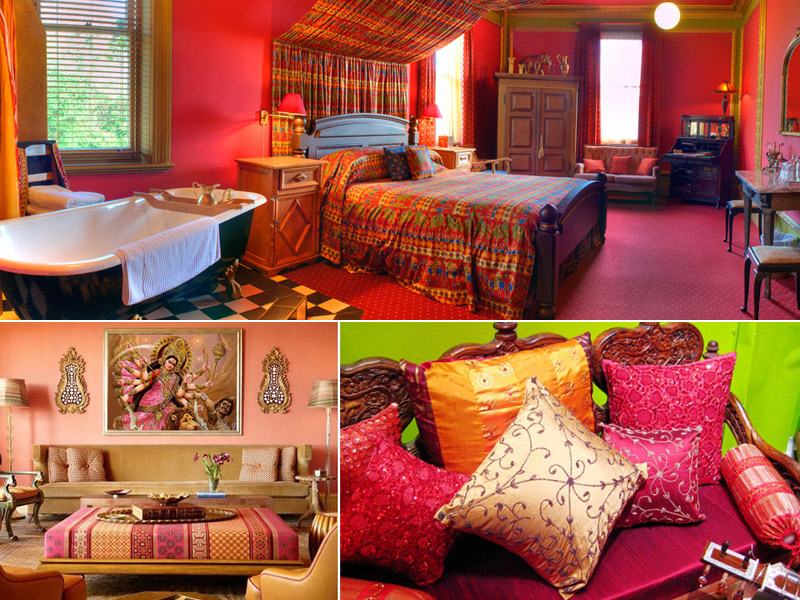 Индийский стиль в интерьере спальни